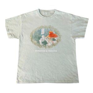Green Tie Dye L vintage Dungeons & Dragons Graphic Tee.